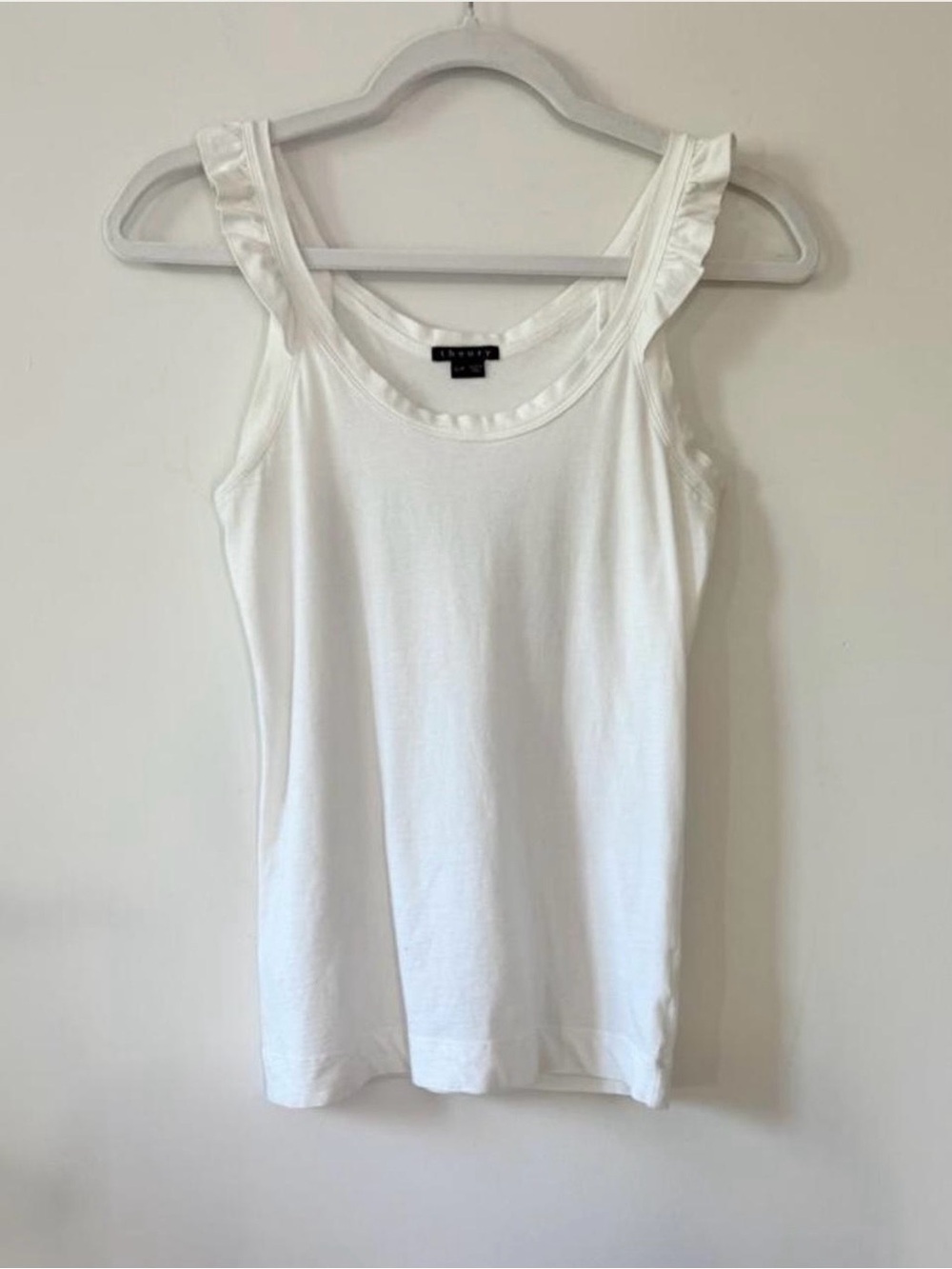 Theory white sleeveless tank top in size S/P.